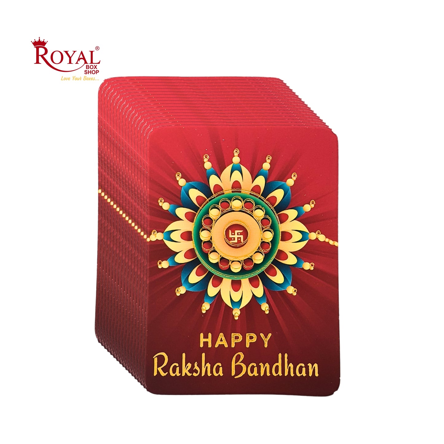 Rakhi Tags-10 I Pack of 50 Gift Tags I Free Shipping Royal Box Shop