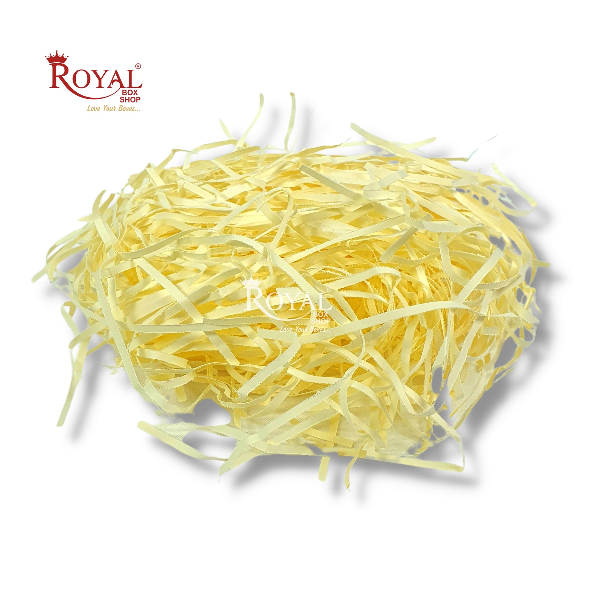 RoyalBoxShop® Premium Shredded Paper for Gift Packing (100g) I Cream Royal Box Shop