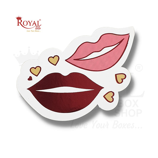 Valentine Day Gift Tags I Twin Lips I Perfect for Valentine Gifts, Chocolate Boxes, favors Royal Box Shop