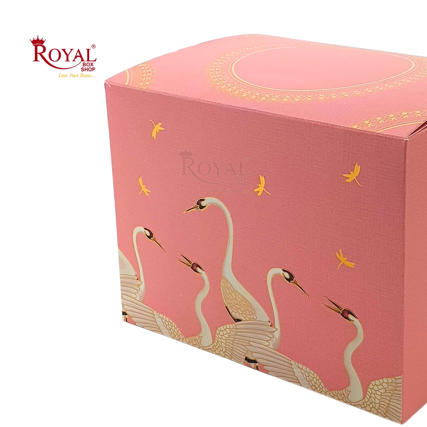 Premium Vanity Gift Hamper Box with Handle I 8x6x6 Inch I Pink I RBF-04 D4