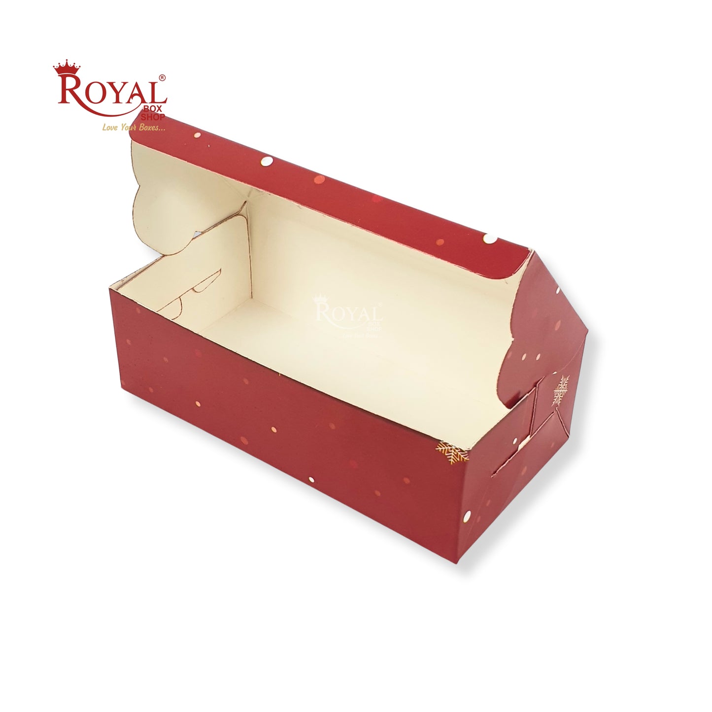 Christmas Theme 2pc Brownie Window Box | Red | 6"x3"x1.75" Inches | B2B