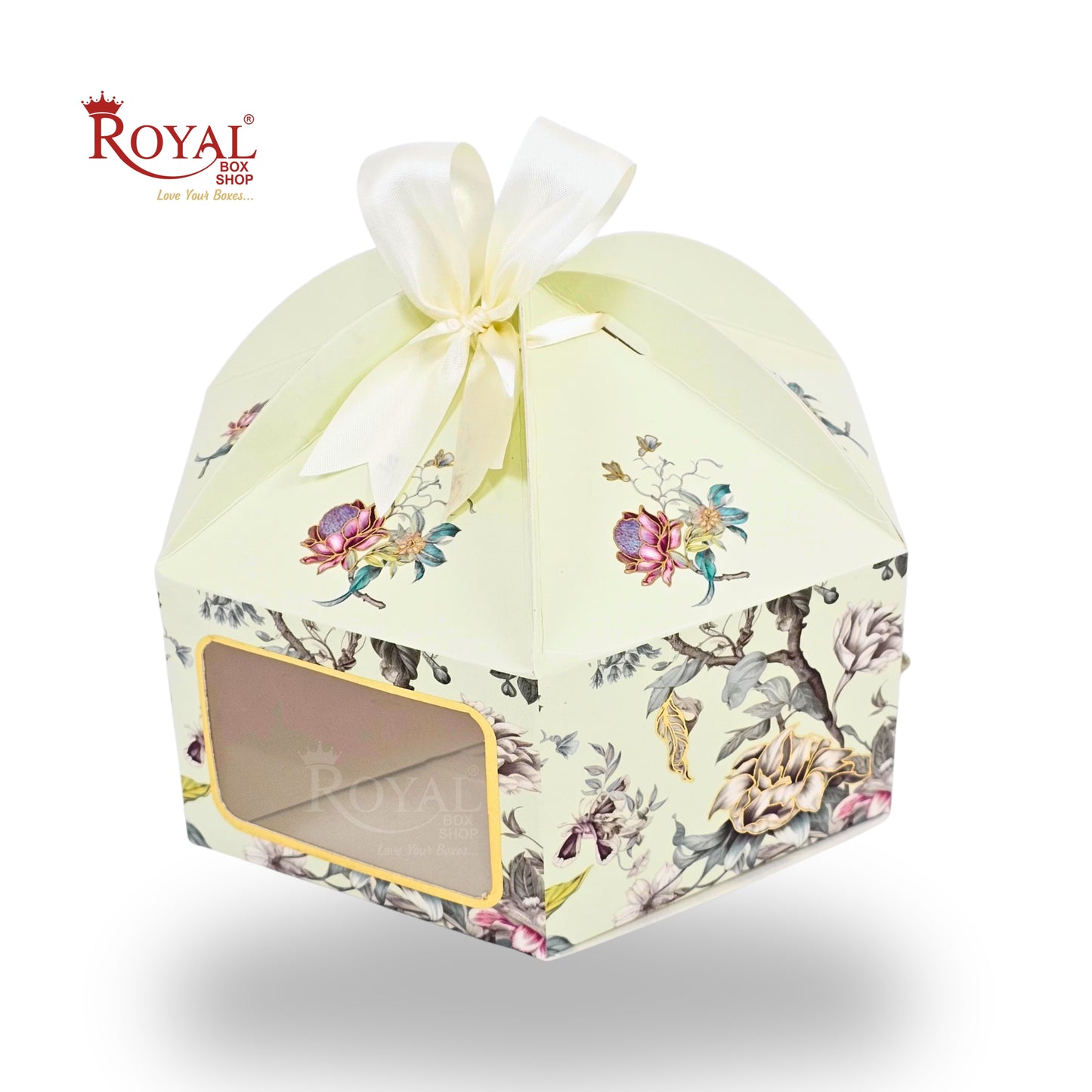 Gift Box Dome Shape I Premium Scodix Gold Foil Print I 7x7x3 Inch I RBF2606 D2