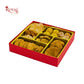 Premium Wedding Favor Bhaji and Sweets Box | 10.5x10.5x2 Inch | Red