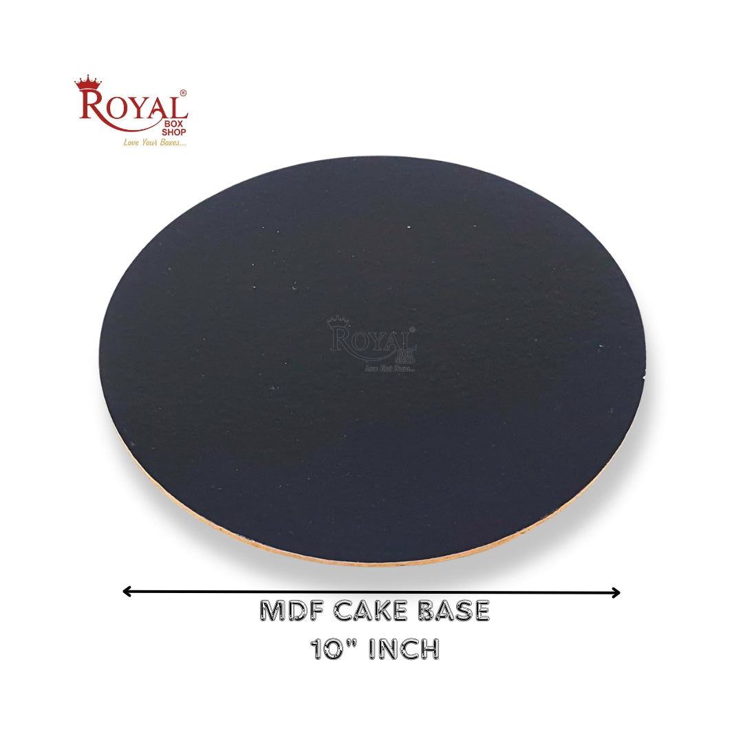 Cake Base Board I Round Shape I Black I MDF
