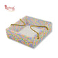 Premium Gift Hamper Bags with Transparent Lid I 10x10x3.5 inches I Multicolor