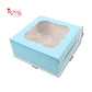 RoyalBoxShop® Cake Box With Window I Size 10x10x5 inch I Blue 350 GSM I 1 Kg Cake Box