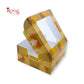 Window Cake Box I 10x10x5 inches I Floral Print Yellow - WB