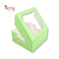 Window Cake Box I 10x10x5 inches I Green I FBB Paper