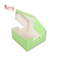 Window Cake Box I 10x10x5 inches I Green I FBB Paper