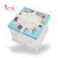 Tall Transparent Square Box with Ribbon I Blue I Perfect for Cakes & Gifts!