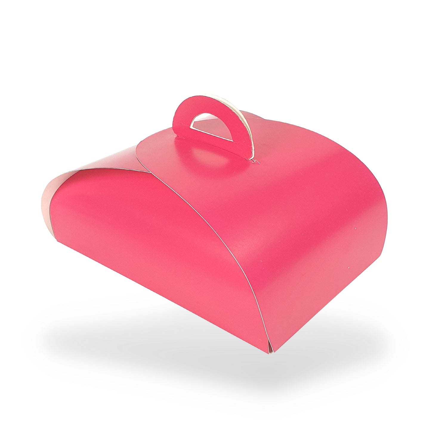 Dome CupCake Box with Handle I Megenta I 10x6.75x3.5" I Perfect for Cupcakes, Cookies & Return Favor Gifts