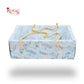 Premium Gift Hamper Bags with Transparent Lid | 10x6.75x3.5 inches | Blue