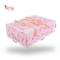 Premium Gift Hamper Bags with Transparent Lid | 10x6.75x3.5 inches | Pink