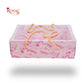 Premium Gift Hamper Bags with Transparent Lid | 10x6.75x3.5 inches | Pink