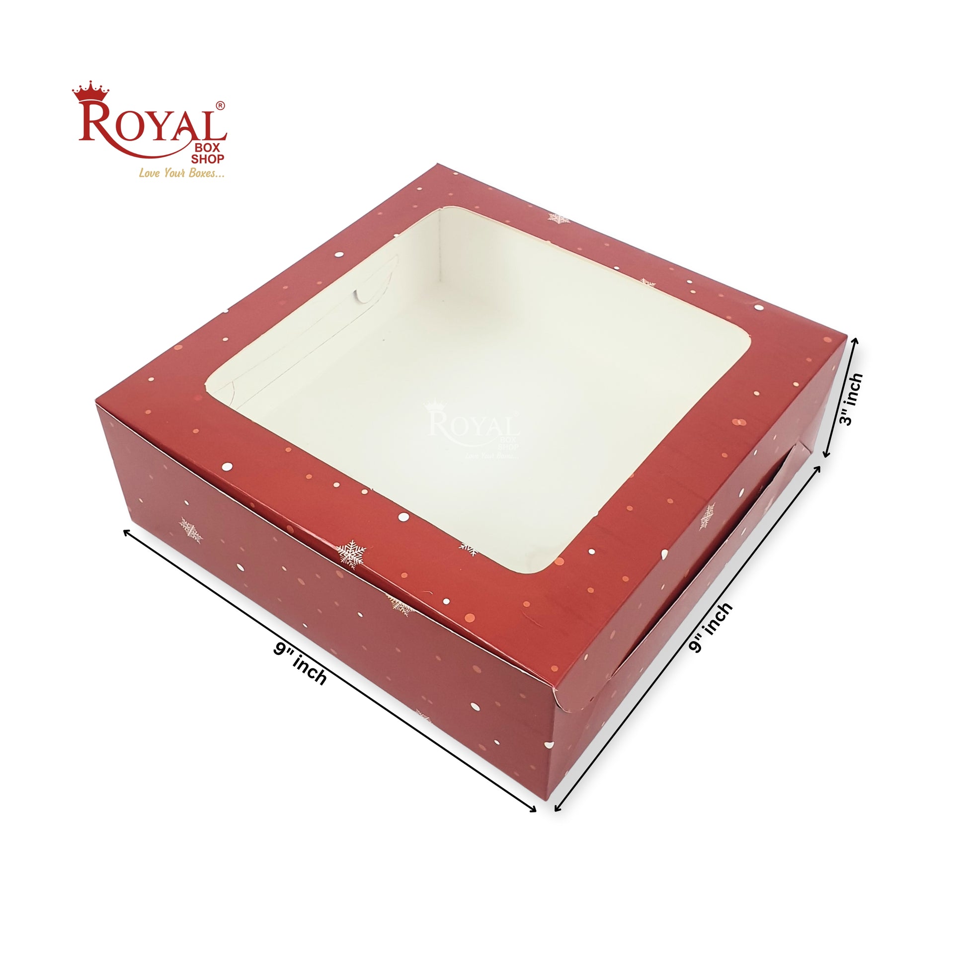 Half Kg Window Cake Box 8x8x5 Royal Box Shop 8510020531