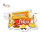 Happy Lohri Tags I D1 | Mix Color | Pack of 50 | Festive Tags for Gift Hampers & Baskets