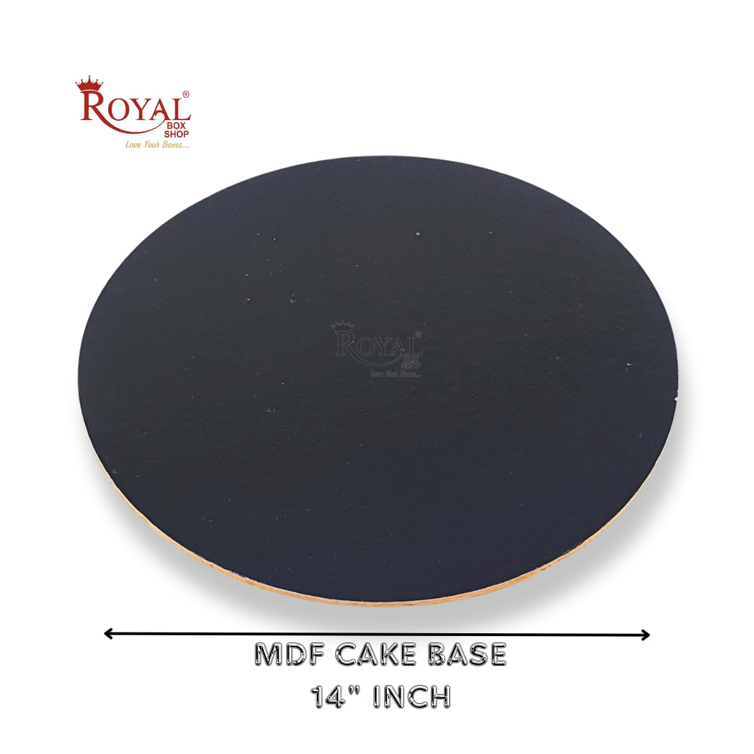 Cake Base Board I Round Shape I Black I MDF