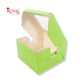 Window Cake Box | 10x10x5 Inches | Green | FBB Paper | B2B | 1 Kg Cake Box