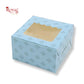 1pc Brownie Window Box | 3x3x1.75 Inches | Blue