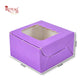 1pc Brownie Window Box | 3x3x1.5 Inches | Purple