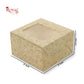 1pc Brownie Window Box | 3x3x1.75 Inches | Green