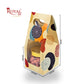 1 Mason Jar Paper Carry Bags | 3.5x3.5x8 inches | Cream with Mandala Print