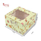 1pc Brownie Window Box I Green Floral I 3"x3"x1.75" inches I For Christmas, Baby Shower, Birthday Party Return Gifts Royal Box Shop