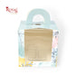 1pc Cupcake Box Window Flower Print I 3.5x3.5x3.5" I Single Cupcake Packaging Boxes, Cookie Boxes, Candy Boxes Royal Box Shop