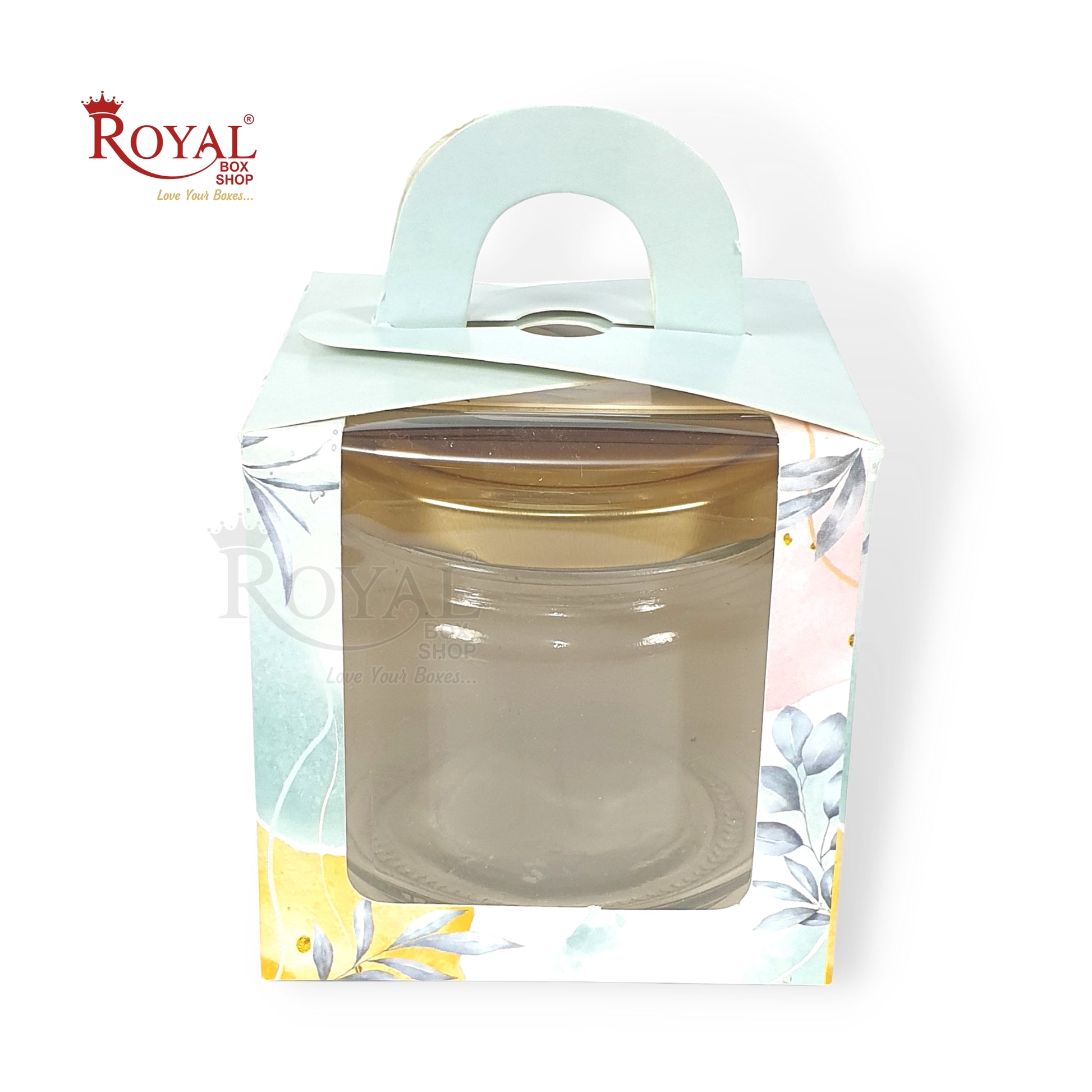 1pc Cupcake Box Window Flower Print I 3.5x3.5x3.5" I Single Cupcake Packaging Boxes, Cookie Boxes, Candy Boxes Royal Box Shop