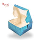 1pc Brownie Window Box | 3x3x1.5 Inches | Turquoise Color