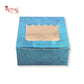 1pc Brownie Window Box | 3x3x1.5 Inches | Turquoise Color
