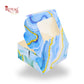 1pc Brownie Window Box | 3x3x1.5 Inches | Blue Marble Print
