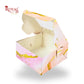 1pc Brownie Window Box | 3x3x1.5 Inches | Pink Marble Print