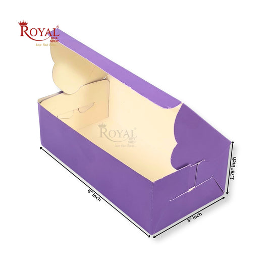 2pc Brownie Window Box I Purple | 6"x3"x1.75" Inches | B2B