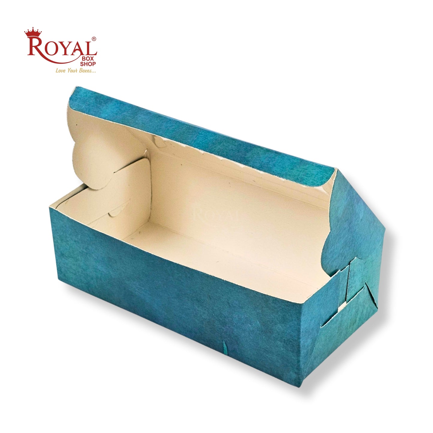 2pc Brownie Window Box | 6x3x1.75 inches | Turquoise Color