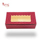 2pc Brownie Window Box I VT Red I 6x3x1.75 Inches