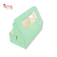 2pc Brownie Window Box I Tealish Green I 6x3x1.75 Inches