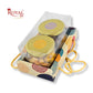 2 Mason Jar Hamper Box With Thread | 7x3.5x3.5 Inches | Cream Mandala Print