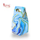 1 Mason Jar Paper Carry Bags | 3.5x3.5x8 inches | Blue Marble Print