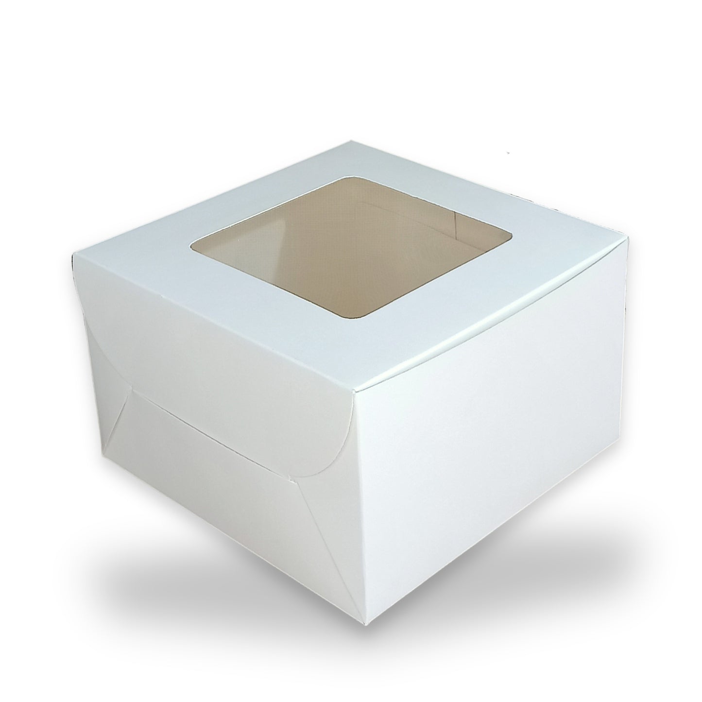 RoyalBoxShop® Cake Box With Window | 7x7x5 Inch | White | Cake Box