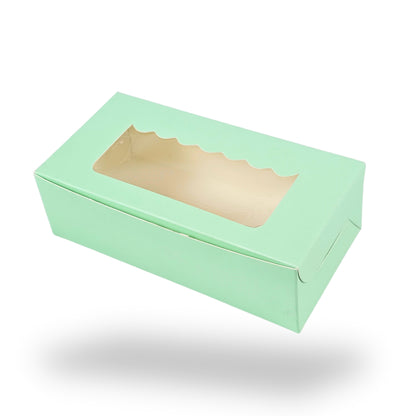 2pc Brownie Window Box I Tealish Green I 6x3x1.75 Inches