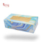 2pc Brownie Window Box | 6x3x1.75 inches | Blue Marble Print I B2B