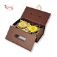 Premium 2 Jar Rigid Hamper Box I RBK-161 I Brown