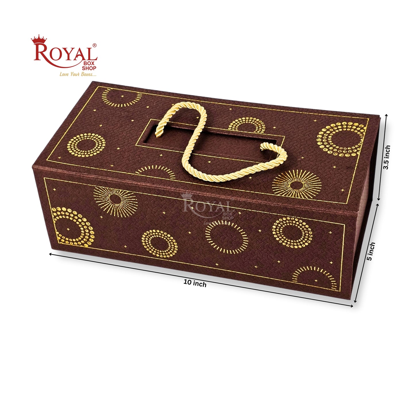 Premium 2 Jar Rigid Hamper Box I RBK-161 I Brown