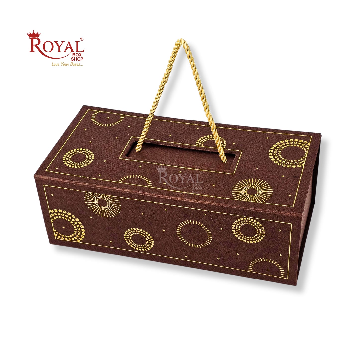 Premium 2 Jar Rigid Hamper Box I RBK-161 I Brown