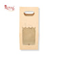 1 Mason Jar Paper Carry Bags I 3.5x3.5x8" inches I Peach I Party Gifts, Macarons Box, Muffin Box, Donut Box