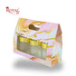 3 Mason Jar Paper Carry Bags | 10.5x3.75x8 inches | Pink Marble Print | B2B