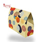 3 Mason Jar Paper Carry Bags | 10.5x3.75x8 inches | Cream with Mandala Print