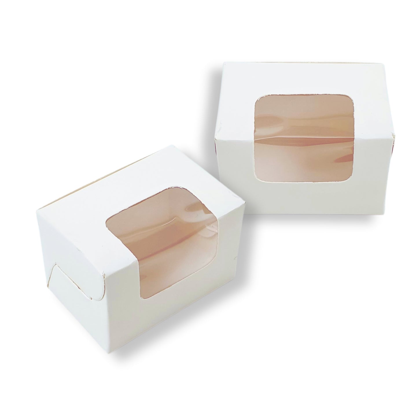 3pc Macarons Box | 3x2x2 Inches | White