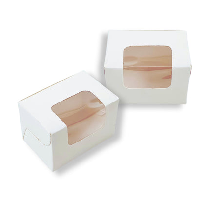 3pc Macarons Box | 3x2x2 Inches | White